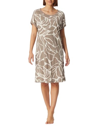 Schiesser Damen Kurzarm-Modern Nightwear Nachthemd, Clay_182545, 38 Schiesser Damen Kurzarm-Modern Nightwear Nachthemd, Clay_182545, 38 von Schiesser