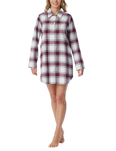 Schiesser Damen Langarm mit Knöpfen Baumwolle 90cm-X-Mas Gifting Sets Nachthemd, Multicolor 1_182121, 40 von Schiesser
