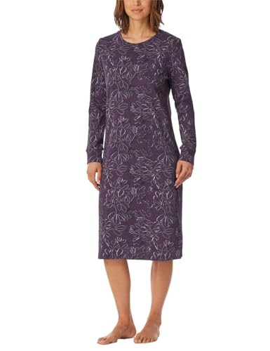 Schiesser Damen Langarm weiche Baumwolle 110 cm-Comfort Interlock Nachthemd, Multicolor 1_182020, 50 von Schiesser
