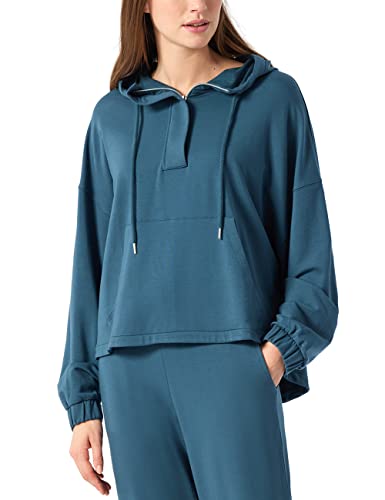 Schiesser Damen Langarmshirt Pyjamaoberteil, blaugrün, D 44 (US: XXL) von Schiesser
