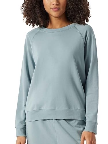 Schiesser Damen Langarmshirt Pyjamaoberteil, graublau, D 42 (US: XL) von Schiesser