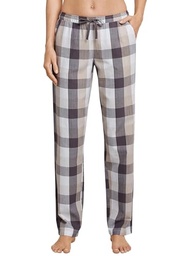Schiesser Damen Lange Schlafanzughose Loungehose Flanell Webhose Lang - 163093, Größe Damen:92, Farbe:beige-Melange von Schiesser