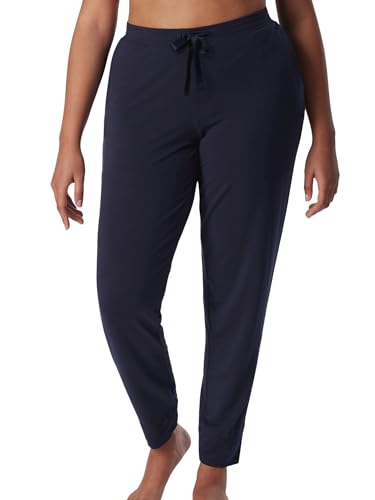 Schiesser Damen Schlafhose Lang Mit Bündchen Modal - Mix + Relax Pyjamaunterteil, Blau_175481, 44 EU von Schiesser
