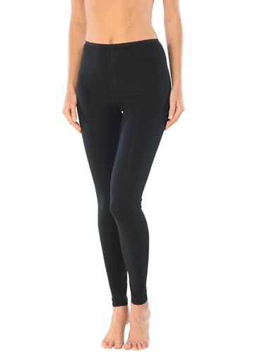 Schiesser Damen Leggings Lange Luxury Baumwolle Unterhose, Blickdicht, schwarz_200003, 42 von Schiesser