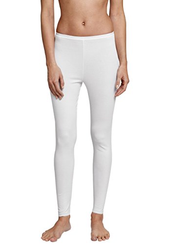 Schiesser Damen Leggings Luxury 2er Pack, Farbe:Weiß (100);Größe:48 (4XL) von Schiesser