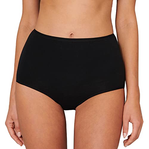 Schiesser Damen Maxislips | 4er Pack | 174387 (42, 4 x schwarz) von Schiesser