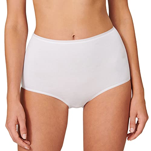 Schiesser Damen Maxislips | 4er Pack | 174387 (46, 4 x weiß) von Schiesser