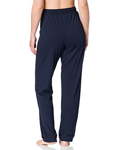 Schiesser Damen Mix & Relax Jerseyhose Lang Schlafanzughose 173765 Pyjamaunterteil, Nachtblau, 36 von Schiesser