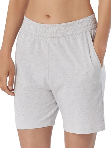 Schiesser Damen Schlafhose Kurz Baumwolle - Mix + Relax Pyjamaunterteil, Grau-mel._179265, 36 EU von Schiesser