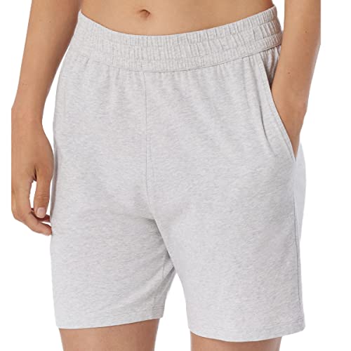 Schiesser Damen Schlafhose Kurz Baumwolle - Mix + Relax Pyjamaunterteil, Grau-mel._179265, 38 EU von Schiesser