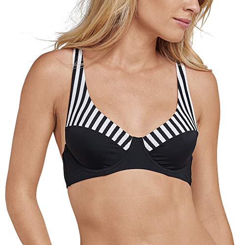 Schiesser Damen Mix & Match Bügel Bikini Top Bikinioberteil, Schwarz (Schwarz 000), 42 (Herstellergröße: 042D) von Schiesser