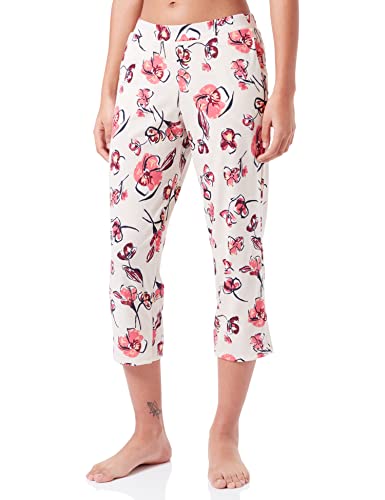 Schiesser Damen Mix & Relax Jerseyhose 3/4 Lang Pyjamaunterteil, Creme, 40 von Schiesser