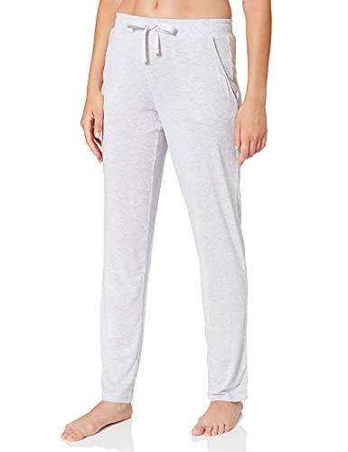 Schiesser Damen Mix & Relax Jerseyhose lang Schlafanzughose, Grau (Grau-Mel. 202), 38 von Schiesser