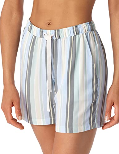 Schiesser Damen Mix & Relax Webhose Kurz' Pyjamaunterteil, Grün Gestreift, 34 von Schiesser