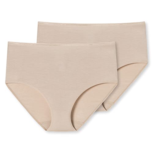 Schiesser Damen 2 PACK Midi Slip Unterwäsche - Modal Essentials, sand_162893, 36 von Schiesser