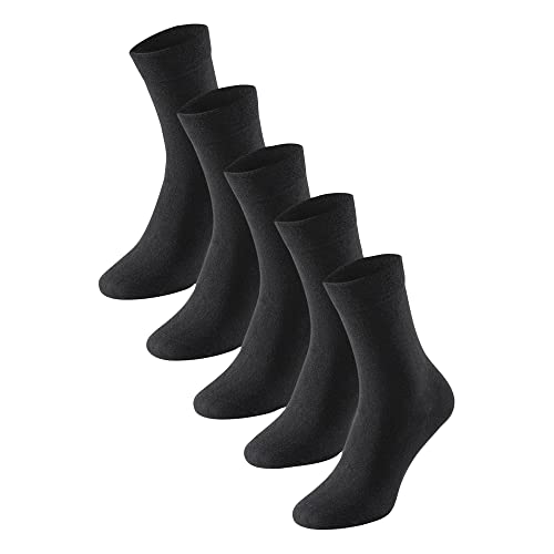 Schiesser Damen 5 Pack Strümpfe - Stay Fresh Socken, Schwarz_173208, 35-38 EU von Schiesser