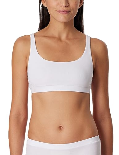 Schiesser Damen Organic Cotton-Pure Rib Bustier, Weiss_179880, 38 von Schiesser