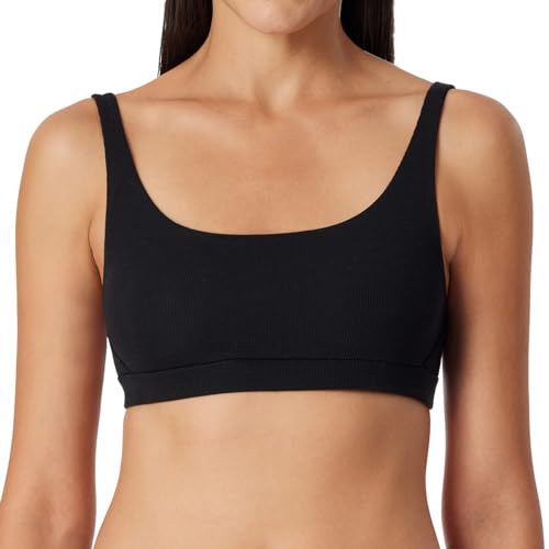 Schiesser Damen Organic Cotton-Pure Rib Bustier, schwarz_179880, 36 von Schiesser