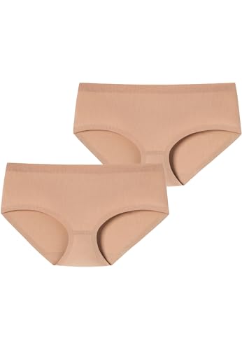 Schiesser Damen Panty 2-Pack Invisible Cotton - Maple - Größe 36 von Schiesser