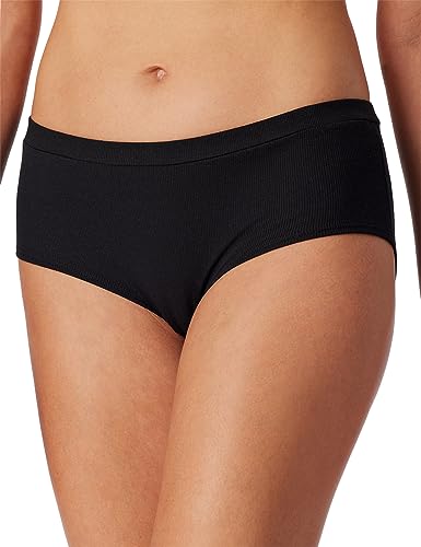 Schiesser Damen Panty Organic Cotton-Pure Rib Hipster-Höschen, schwarz_179884, 38 von Schiesser