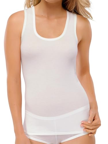 Schiesser Damen Tanktop - Personal Fit Unterhemd, Naturweiss_147197, L EU von Schiesser