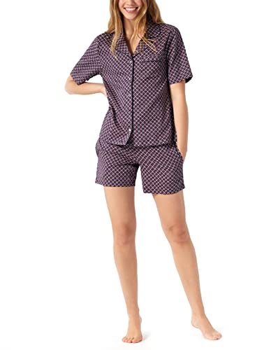 Schiesser Damen Pjyama kurz Pyjamaset, lila, 34 von Schiesser