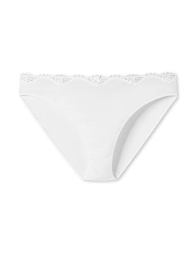 Schiesser Damen Taislip mit Spitze-Pure Cotton Taillenslip, Weiss_166636, 38 von Schiesser