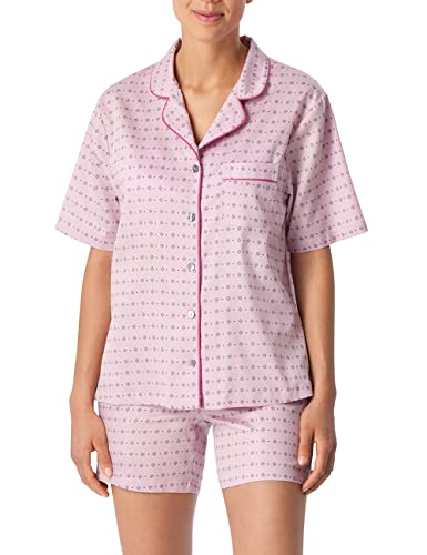 Schiesser Damen Pyjama Kurz Pyjamaset, Rosé, 42 von Schiesser