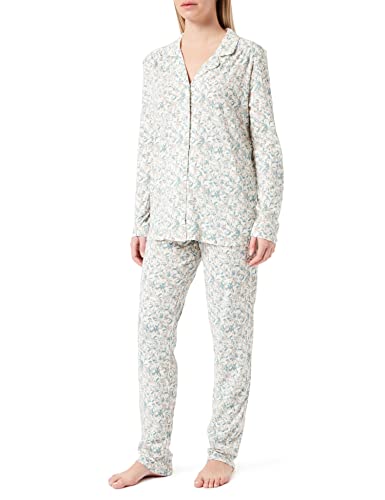 Schiesser Damen Pyjama Lang Pyjamaset, Himmelblau, 42 von Schiesser