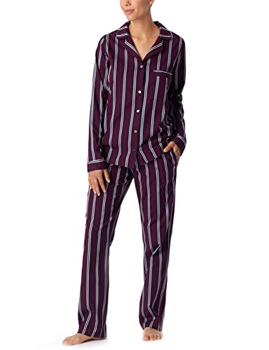 Schiesser Damen Pyjama Lang Pyjamaset, lila, 38 von Schiesser