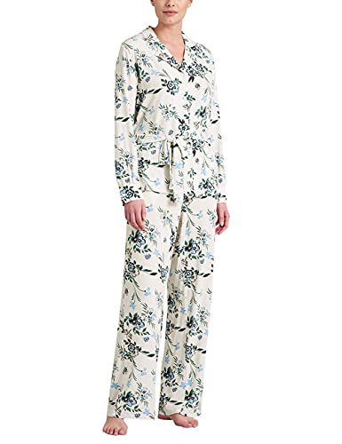 Schiesser Damen Pyjama Lang Pyjamaset, vanille, 46 von Schiesser