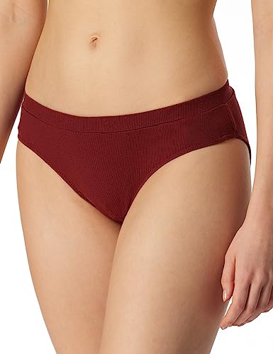 Schiesser Damen Rio Slip-Pure Rib Unterwäsche, Terracotta, 36 von Schiesser