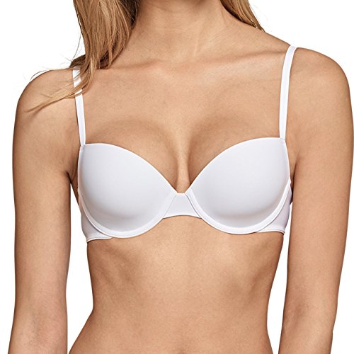 Schiesser Damen Schiesser Damen Bügel mit Pads Pure Effect 1er Pack BH, Weiß, 75C EU von Schiesser