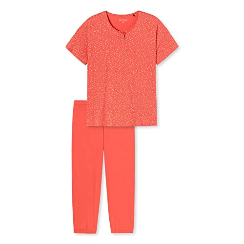 Schiesser Damen Schlafanzug 3/4, 1/2 Arm I Pyjamaset, Apricot, 40 von Schiesser