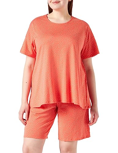 Schiesser Damen Schlafanzug Kurz Pyjamaset, Apricot (Orange), 36 von Schiesser