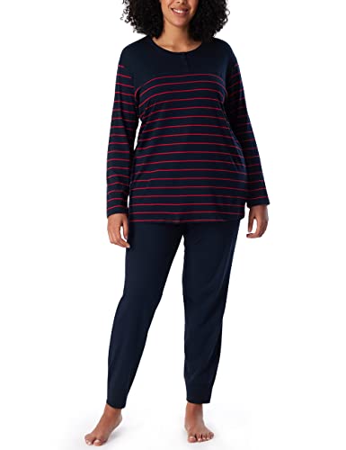 Schiesser Damen Schlafanzug Set lang Baumwolle Modal - Nightwear, multicolor 2_161069, 38 von Schiesser