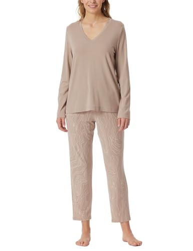 Schiesser Damen Schlafanzug Set lang 7/8 Modal-Selected Premium Pyjamaset, Natur_181890, 38 von Schiesser