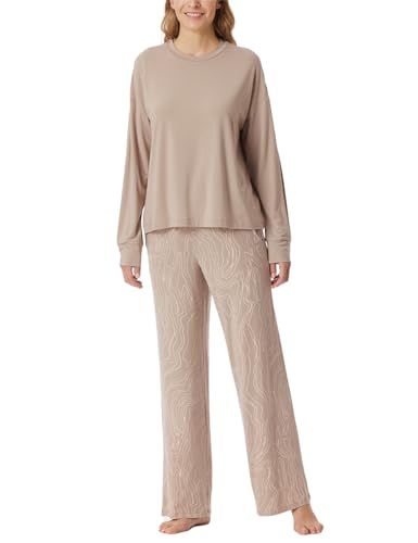 Schiesser Damen Schlafanzug Set lang Modal-Selected Premium Pyjamaset, Natur_181891, 46 von Schiesser