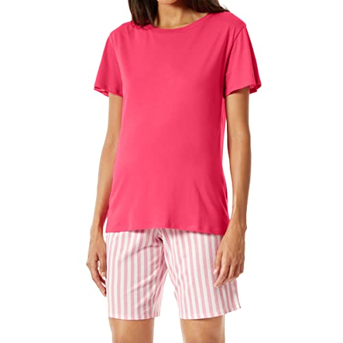 Schiesser Damen Schlafanzug Kurz Pyjamaset, Pink 504 (I), 38 von Schiesser