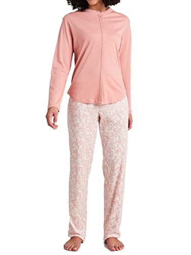 Schiesser Damen Schlafanzug Lang 1 Pyjamaset, Terracotta, 44 von Schiesser