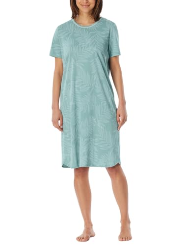 Schiesser Damen Schlafhose 3/4-lang Baumwolle Stretch Single-Jersey-Qualität-Mix + Relax Nachthemd, Multicolor 5_179270, 46 von Schiesser