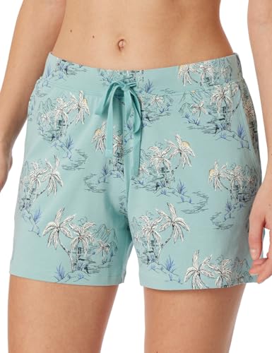 Schiesser Damen Schlafhose kurz Baumwolle Stretch-Mix + Relax Pyjamaunterteil, Jade_182303, 36 von Schiesser