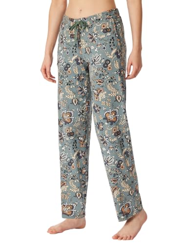 Schiesser Damen Schlafhose lang Baumwolle-Mix + Relax Pyjamaunterteil, Mineral_182102, 80 von Schiesser