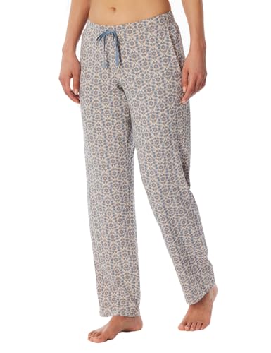 Schiesser Damen Schlafhose lang Baumwolle Stretch Single-Jersey-Qualität Gemustert-Mix + Relax Pyjamaunterteil, Multicolor 2_182102, 92 von Schiesser