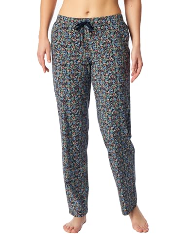Schiesser Damen Schlafhose lang Baumwolle Stretch Single-Jersey-Qualität Gemustert-Mix + Relax Pyjamaunterteil, Multicolor 3_182102, 42 von Schiesser