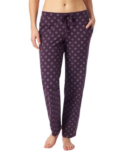 Schiesser Damen Schlafhose lang Baumwolle Stretch Single-Jersey-Qualität Gemustert-Mix + Relax Pyjamaunterteil, Multicolor 4_182102, 92 von Schiesser