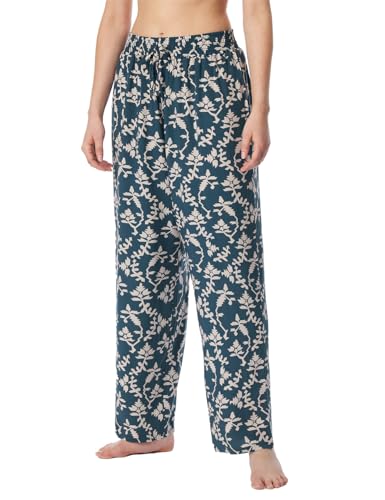 Schiesser Damen Schlafhose lang Webhose-Mix + Relax Pyjamaunterteil, Jeansblau_181198, 44 von Schiesser