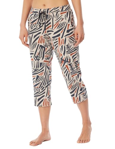 Schiesser Damen Schlafhose 3/4-lang Baumwolle Stretch Single-Jersey-qualität-Mix + Relax Pyjamaunterteil, grau-Jaspe_179270, 44 von Schiesser