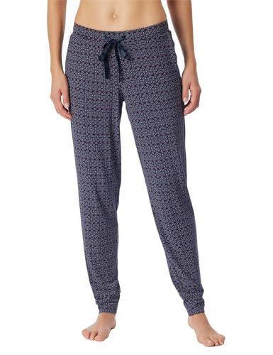 Schiesser Damen Schlafhose lang mit Bündchen Modal-Mix + Relax Pyjamaunterteil, Multicolor 3_182100, 46 von Schiesser
