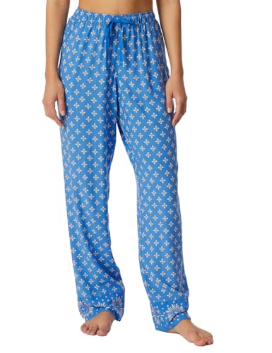 Schiesser Damen Schlafhose lang Webhose-Mix + Relax Pyjamaunterteil, Aquarium_182054, 46 von Schiesser